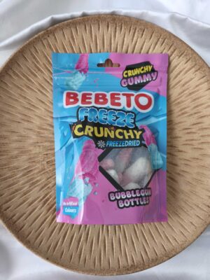 Freeze crunchy bubble gum